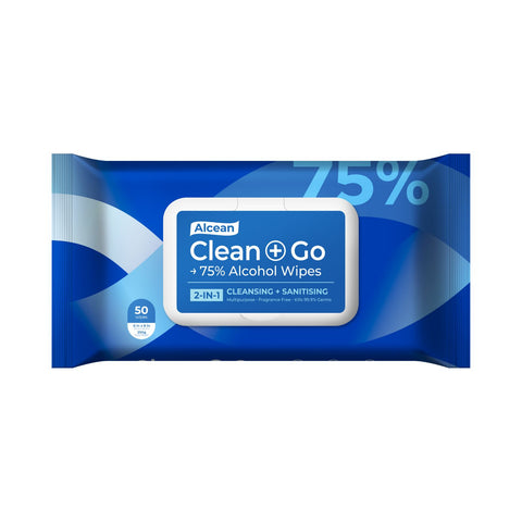 Alcean 75% Alcohol Classic Wipes – 50 wipes (Bundle of 3)