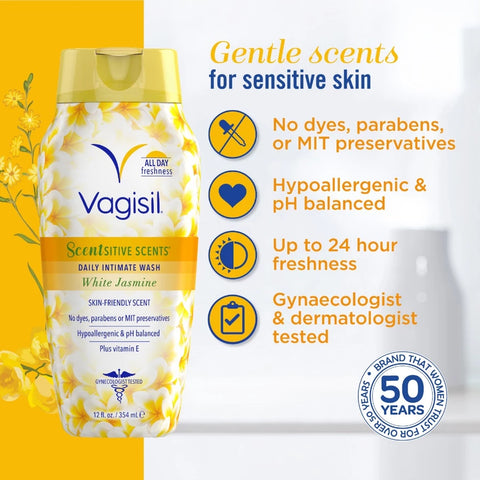 Vagisil® Scentsitive Scents Daily Intimate Wash White Jasmine 354ml