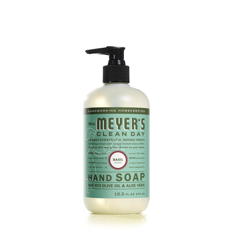 Mrs Meyers Liquid Hand Soap Basil 370ml