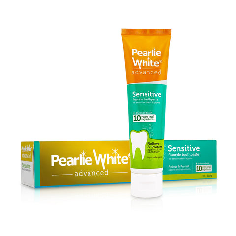 Pearlie White Advanced Sensitive Fluoride Toothpaste 130gm